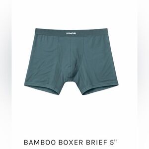Men's Bamboo Boxer Briefs - Green Kumori northlake color